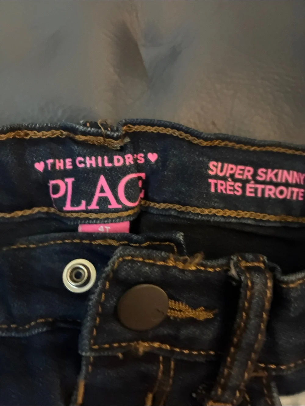 NWOT The Children's Place Girl’s Dark Blue Super Skinny Jeans